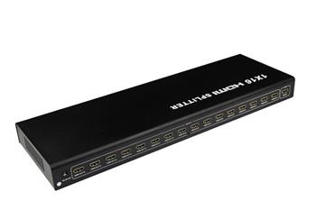 PremiumCord HDMI splitter 1-16 Port, kovov s napjecm adaptrem, FULL HD, 3D