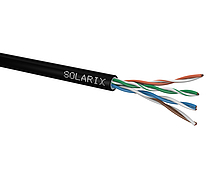 Solarix Venkovn instalan kabel CAT5E UTP PE Fca 305m/box