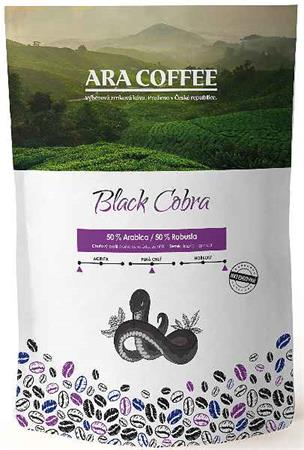 Pražená zrnková káva - ARA COFFEE Black Cobra (800g)