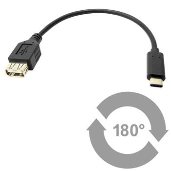 PremiumCord Adaptr USB 3.1 konektor C/male - USB 3.0 konektor A/female, 0,2m OTG