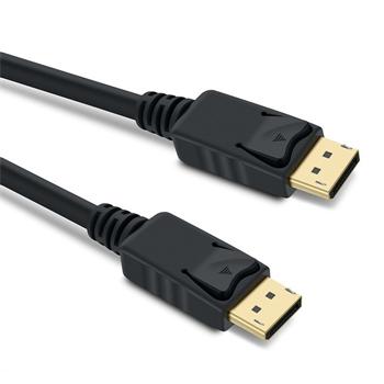 PremiumCord DisplayPort 1.4 ppojn kabel M/M, zlacen konektory, 0,5m