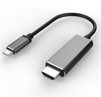 PremiumCord USB3.1 typ-C na HDMI kabel 1,8m rozlien obrazu 4K*2K@60Hz Aluminium