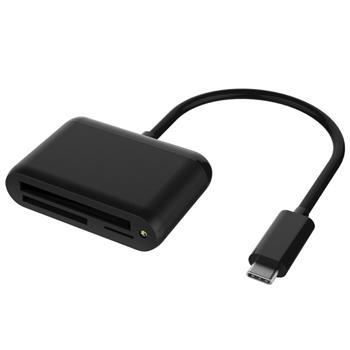 PremiumCord Adaptr USB3.1 Typ-C - teka karet CFAST2.0+SD3.0+Micro SD 3.0