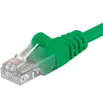 PremiumCord Patch kabel UTP RJ45-RJ45 level 5e 0.25m zelen