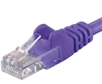 PremiumCord Patch kabel UTP RJ45-RJ45 level 5e 0.25m fialov