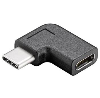 PremiumCord Adaptr USB 3.1 konektor C/male - C/female zahnut 90