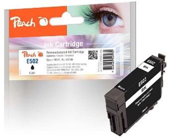 PEACH kompatibiln cartridge Epson 502BK black, C13T02V14010, 6.2ml