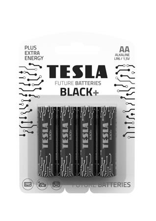 Tesla AA BLACK+ alkalick, 4 ks