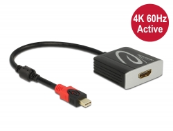 Delock Adaptr z Active mini DisplayPort 1.4 na HDMI, 4K, 60 Hz (HDR)