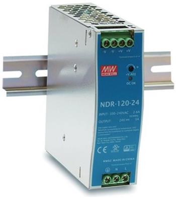 MEAN WELL NDR-120-48 Spnan zdroj na DIN litu, 120W, 48V