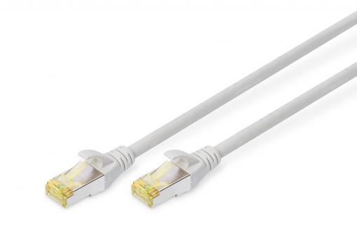 DIGITUS CAT 6A S-FTP patch cable, Cu, LSZH AWG 26/7, length 1.5 m, color grey