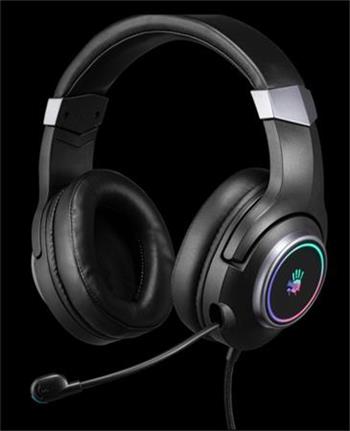 A4tech Bloody G350 herní sluchátka s mikrofonem, 7.1 Virtual, 7 barev podsvícení, USB