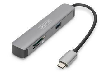 DIGITUS Dokovací stanice USB-C, 5 portů USB-C Dock, 4K / 30Hz HDMI / 2x USB-A / SD / MicroSD