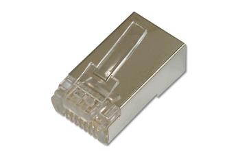 Digitus CAT 6 Modular Plug, 8P8C, shielded for Round Cable, two-parts plug, package incl. insert load bar