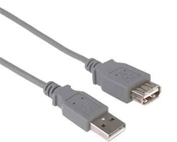 PremiumCord USB 2.0 kabel prodluovac, A-A, 20cm, ed