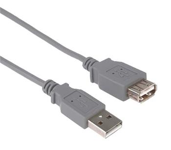 PremiumCord USB 2.0 kabel prodluovac, A-A, 0,5m, ed