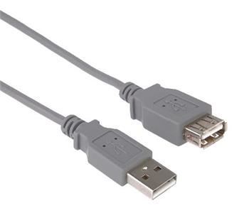 PremiumCord USB 2.0 kabel prodluovac, A-A, 1m, ed