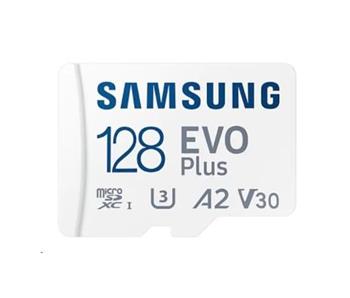 Samsung EVO Plus/micro SDXC/128GB/130MBps/UHS-I U3 / Class 10/+ Adaptr
