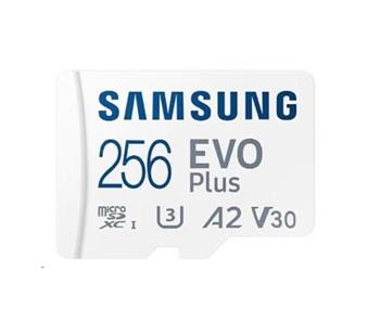 Samsung EVO Plus/micro SDXC/256GB/130MBps/UHS-I U3 / Class 10/+ Adaptr