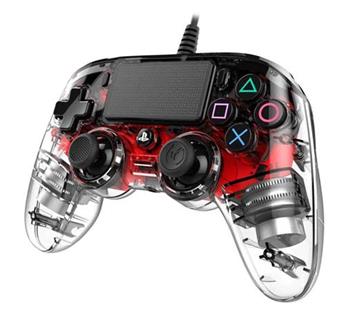 Nacon Wired Compact Controller - transparent red (PS4)