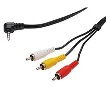 PremiumCord Video + Audio kabel, stereo 3.5mm 4 pinov - 3x CINCH RCA stnn, M/M, 1,5m