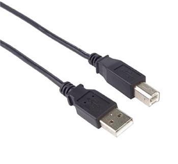 PremiumCord Kabel USB 2.0, A-B, 0.5m barva ern