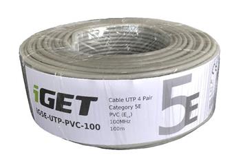 Sov kabel iGET CAT5E UTP PVC Eca 100m/role