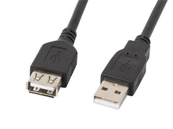 LANBERG USB-A M / F 2.0 kabel 3m, ern