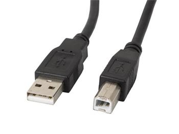 LANBERG USB-A (M) na USB-B (M) 2.0 kable 5m, ern