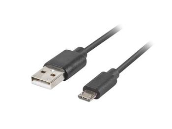 LANBERG Micro USB (M) na USB-A (M) 2.0 kabel 1,8m, ern, rychl nabjen 3.0 