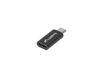 LANBERG adaptr USB-C (F) 2.0 na USB MICRO (M), ern