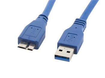 LANBERG Micro USB (M) na USB-A (M) 3.0 kabel 0,5m, modr