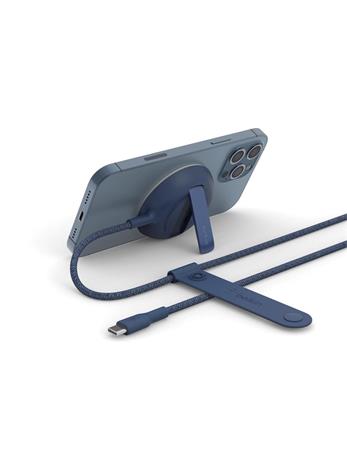 Belkin 15W Magnetická bezdrátová nabíjecí podložka se stojánkem (bez adaptéru), modrá