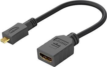 PremiumCord Flexi adaptr HDMI Typ A samice - micro HDMI Typ D samec pro ohebn zapojen