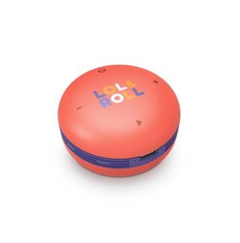 Energy Sistem Lol&Roll Pop Kids Speaker Orange, Přenosný Bluetooth repráček s výkonem 5 W a funkcí omezení výkonu