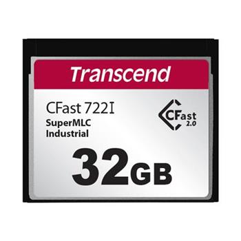 Transcend 32GB INDUSTRIAL TEMP CFAST CFX722I (MLC) pamov karta (SLC mode), 510MB/s R, 355MB/s 