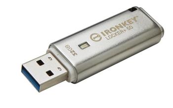 KINGSTON 32GB IronKey Locker Plus 50 AES Encrypted, USBtoCloud