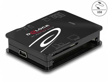Delock Čtečka karet USB 2.0 pro paměťové karty CF / SD / Micro SD / MS / xD / M2