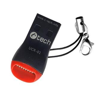 C-TECH Čtečka karet UCR-01, USB 2.0 TYPE A, micro SD