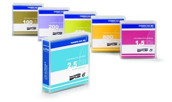 Overland-Tandberg LTO-7 Data Cartridges, 6TB/15TB, includes barcode labels (5-pack, contains 5 pieces)