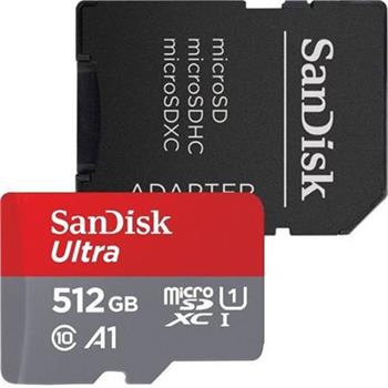 SanDisk Ultra/micro SDHC/512GB/150MBps/UHS-I U1 / Class 10/+ Adaptr