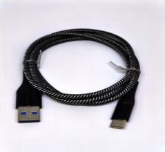 Crono kabel USB 2.0/ USB A samec - USB C, 1,0m, carbon ern high premium