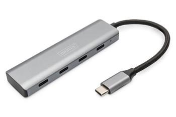 DIGITUS 4portov USB-C HUB 4x USB-C 3.1 Gen1, 5Gbps