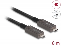 Delock Aktivn optick kabel USB-C Video + Data + PD, dlka 8 m