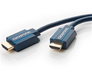 ClickTronic HQ OFC kabel HDMI High Speed s Ethernetem, zlacen, 4K@60Hz, 7,5m