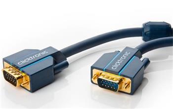 ClickTronic Kabel k monitoru HQ OFC (Coax) SVGA MD15HD-MD15HD s ferrity, 3m