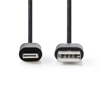 Nedis CCTB39650AL10 - Lightning Kabel| Apple Lightning 8pinov | USB-C Zstrka | 1 m | Hlink / Stbrn