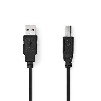 Nedis CCGL60100BK20 - USB 2.0 kabel | USB-A Zstrka - USB-B Zstrka | 2 m | ern