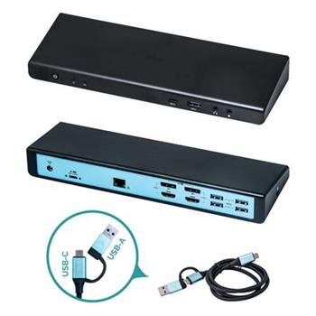 I-tec USB 3.0/USB-C/Thunderbolt 3 Professional Dual 4K Display Docking Station Gen2, PD 100W