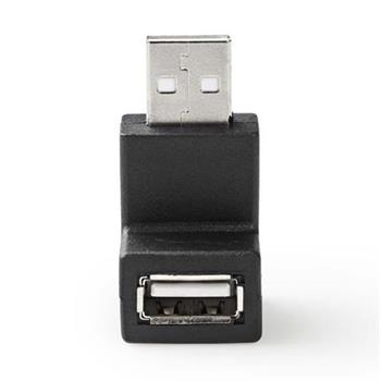 Nedis CCGB60930BK - USB 2.0 Adaptr | USB-A Zstrka | USB-A Zsuvka | ern barva